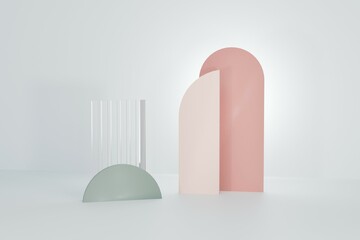 3d background products display podium scene with geometric platform. background vector 3d rendering with podium. stand to show cosmetic products.