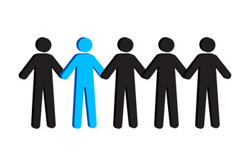 team icon. Business team symbol. Vector illustration.