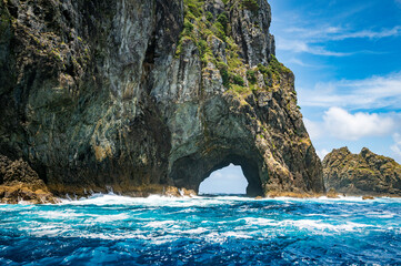 Fototapeta na wymiar Hole in the Rock, Bay of Islands, New Zealand