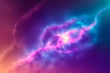 nebula in deep space concept. Generative ai