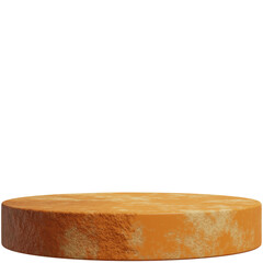 Cylinder Stone Podium.3D render illustration.