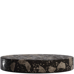 Cylinder Stone Podium.3D render illustration.