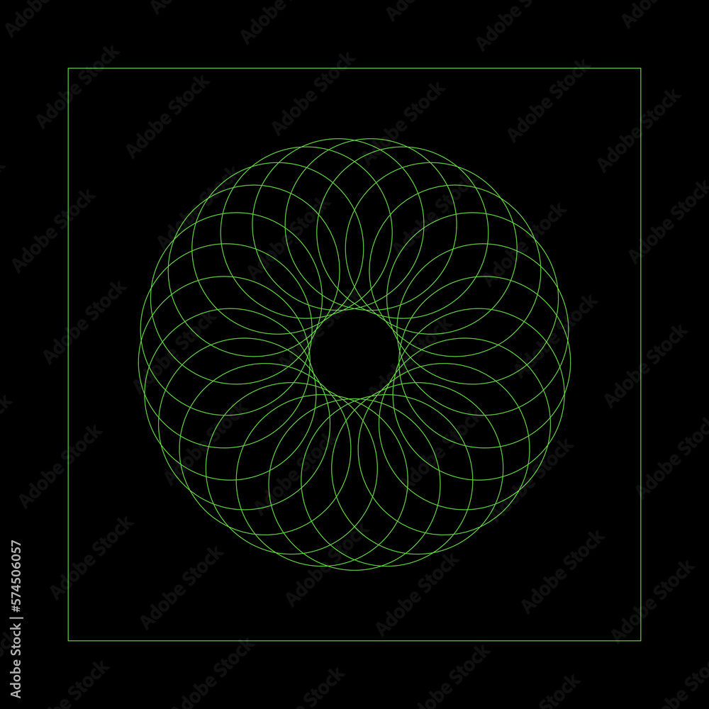 Poster geometrical shape circle design element