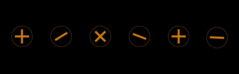 Obraz premium Plus and minus symbol design