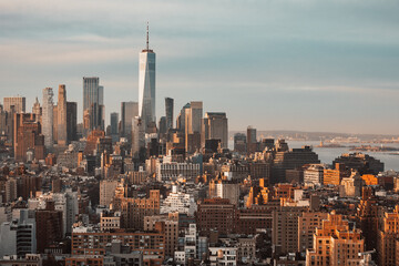Fototapeta premium New York, USA: Manhattan city skyline