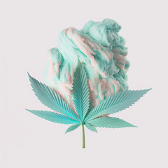 Cotton Candy Marijuana TCH Flavor-AI Generated