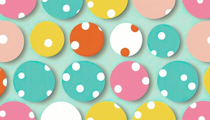 Polka Dot Background Aspect Ratio 16:9 - Generative AI