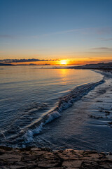 Fototapeta premium Sunset over sea