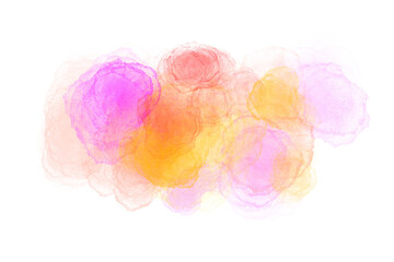 Watercolor modern style with colorful decoration for your template.