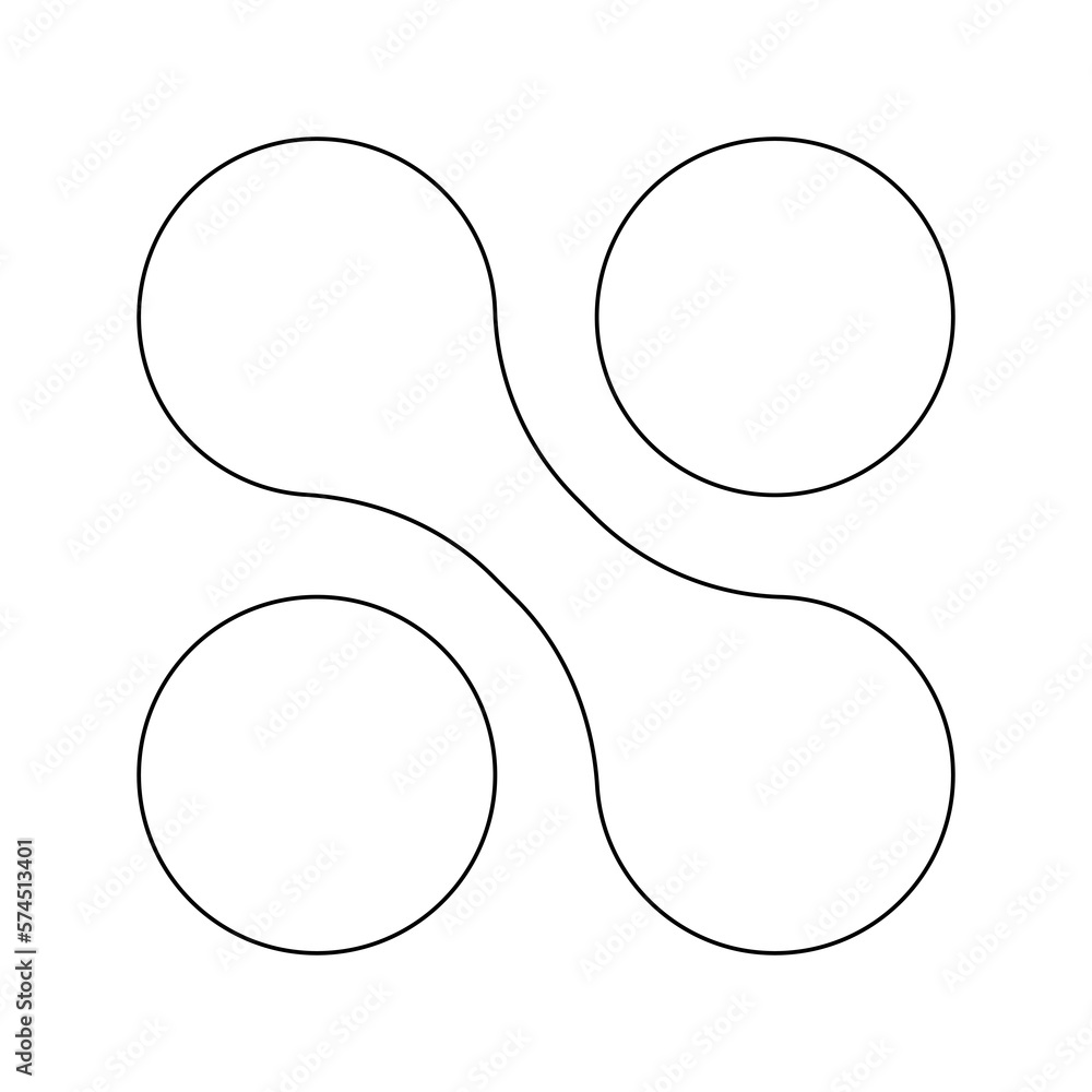 Poster aesthetic shape design element