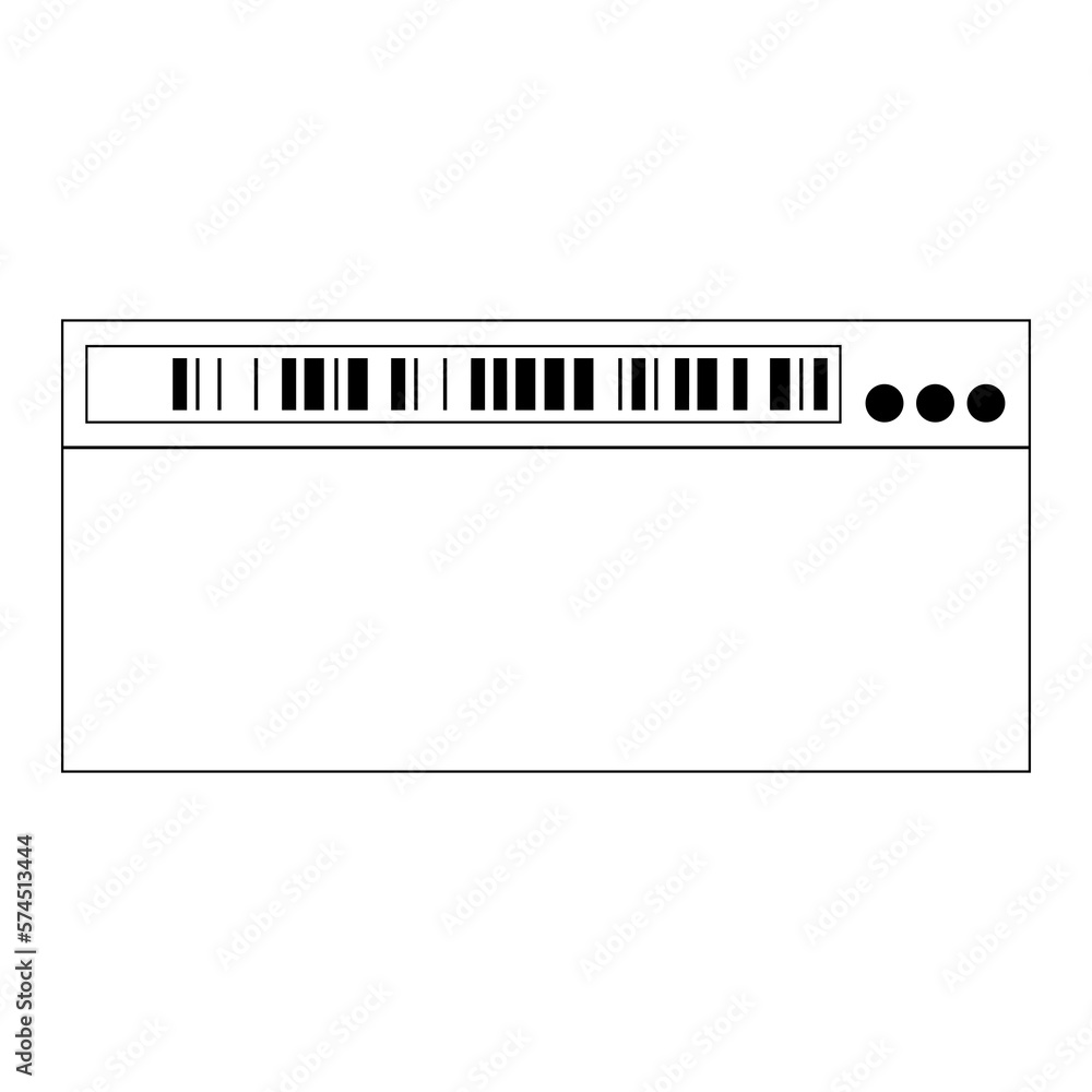 Aufkleber window wit bar code