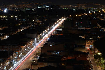 Fototapeta na wymiar noche luces Bogotá