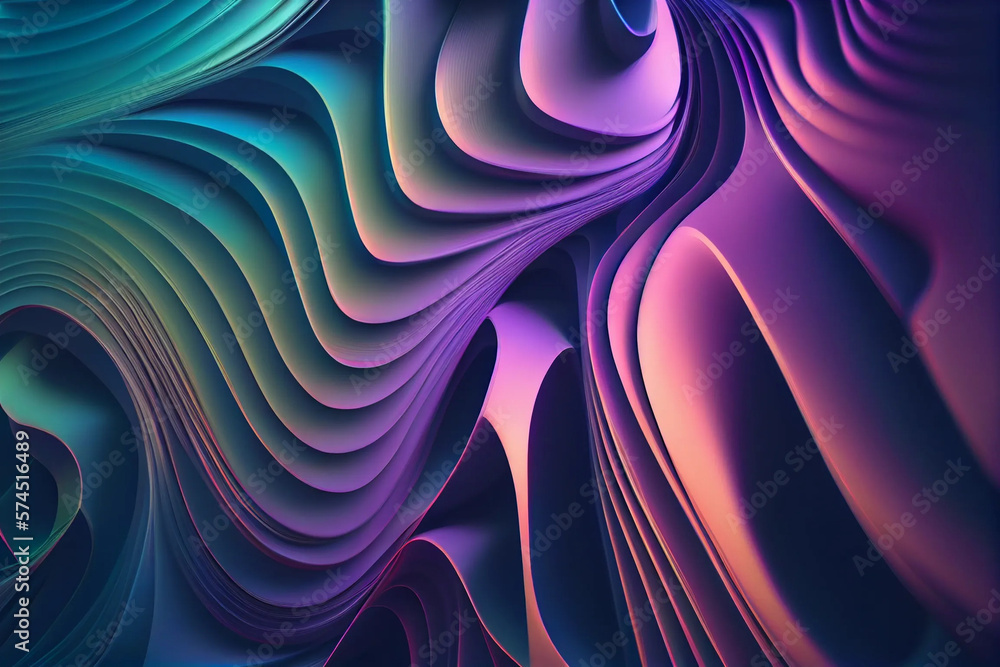 Poster vibrant gradient wallpaper texture, abstract pattern background for creative projects, generative ai