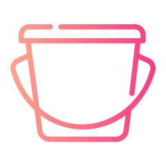 bucket gradient icon