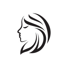 Beauty hair and salon logo