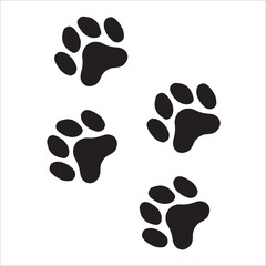 paw prints dog illustration