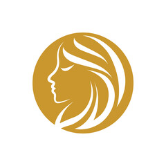 Beauty hair and salon logo