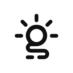 Letter G sun and wave logo design vector for  your brand or business