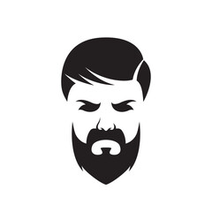 Obraz na płótnie Canvas Gentleman face logo images illustration
