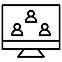 contact in computer icon