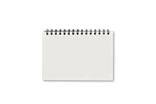 Blank notebook