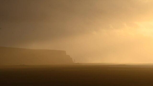 sunrise at vik - iceland