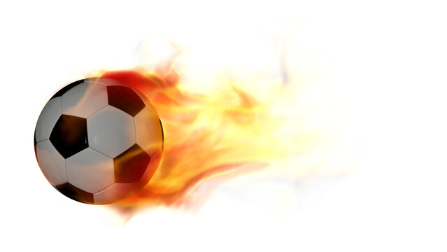 Soccer Ball Futbol on Fire