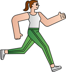 Exercise decorative design element for website, presentation, flyer, brochure, printing, application. illustration style