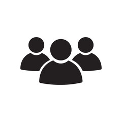 people group icon, user profile symbol 