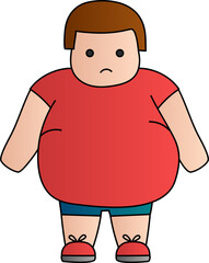 Fat decorative design element for website, presentation, flyer, brochure, printing, application. illustration style