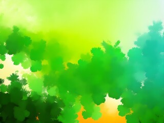 light green background, brush masks, background for the holiday St. Patrick's Day, background