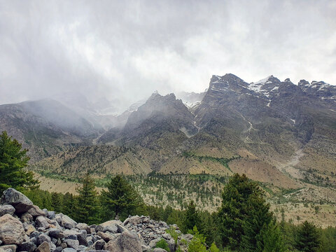 landscape with mountains
