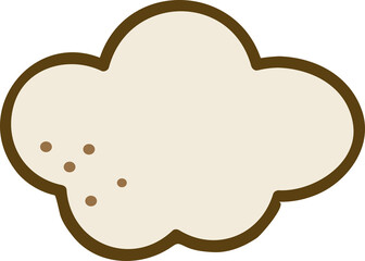 Cloud cartoon styles silhouette isolated icon