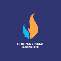 Fire logo vector illustration design