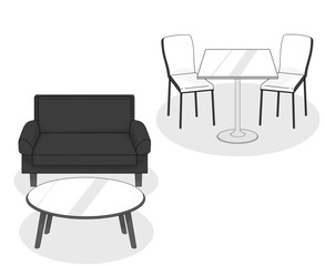 リビングセット　モダン