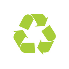 Fototapeta premium Recycling icon vector illustration symbol
