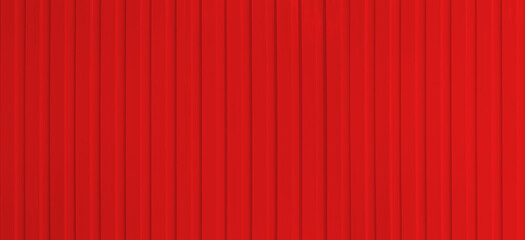 Wide surface of the red aluminum wall.