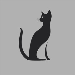 Cat animal design vector. Animal cat logo. Easy to edit layered vector illustration.