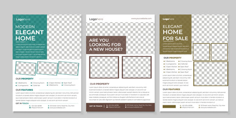 Real Estate Flyer Layout, Real Estate Flyer with Blue Accents Corporate Business Flyer, Flyer Design template, Real Estate Flyer Design bundle, property sale flyer design, flyer design for rent