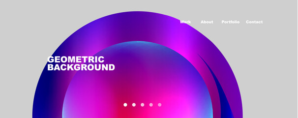 Trendy simple circle gradient abstract background. Vector Illustration For Wallpaper, Banner, Background, Card, Book Illustration, landing page