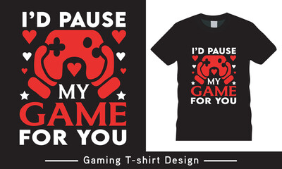 Stylish t-shirt and apparel trendy design gamepad,