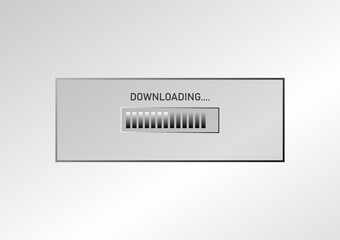 Charging icon, isolated on the background.Vector progress load bar, loading icon, loading illustration