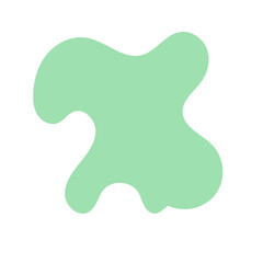 Green Abstract Shapes Decor 