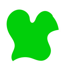 Green Abstract Shapes Decor 