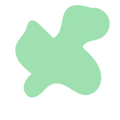 Green Abstract Shapes Decor 