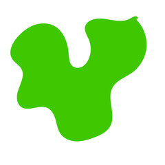 Green Abstract Shapes Decor 