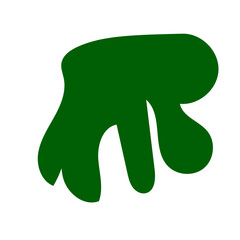 Green Abstract Shapes Decor 