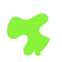 Green Abstract Shapes Decor 