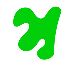 Green Abstract Shapes Decor 