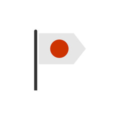 Japan flags icon set, Japan independence day icon set vector sign symbol